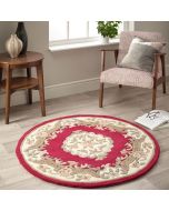 Origins Shensi Wine Traditional Circle Rug 