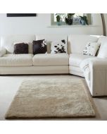 Origins Shimmer Champagne Polyester Shaggy Rug