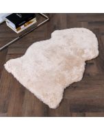 Beige Short Pile Sheepskin Rug by Native