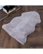 Grey Short Pile Sheepskin Rug by Native