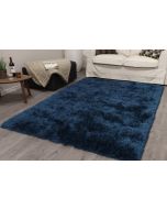 Soho Petrol Blue Abstract Design Rug by Euro Tapis
