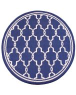 Rugstyle Terrace Spanish Tile Blue Circle Rug