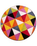 Ultimate Spectra Destin Multicoloured Circle Rug