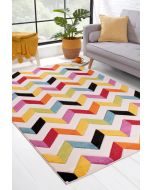 Ultimate Spectra Coral Multicoloured Rug