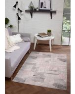 Rug Style Odyssey Spectrum Pink Abstract Rug