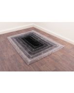 Ultimate 3D Carved Time Gate Grey Shaggy Rug