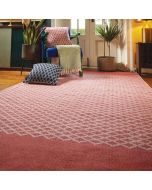 Hug Rug Woven Trellis Coral Pink Rug