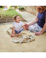 Hug Rug Woven  Trellis Gold Rug