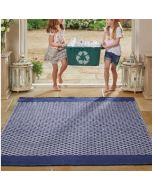 Hug Rug Woven Trellis Navy Rug