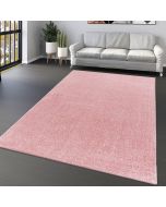 Blush Pink Plain Rug by Viva Rug