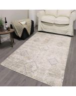 Trend B0018 Beige Shaggy Design Rug by Euro Tapis