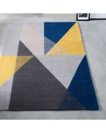 Origins Trio Blue Ochre Geometric Rug