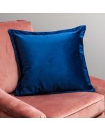 Navy Blue Velvet Cushion - Feather Filled by Native