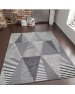 Cotton Rug Grey Triangles by Viva Rug