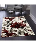 Origins Watercolour Floral Red Rug