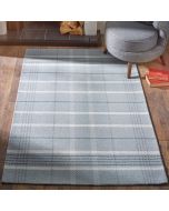 Origins Winnie Grey Natural Chequered Wool Rug