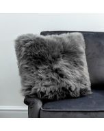 Grey Sheepskin Cushion by Native